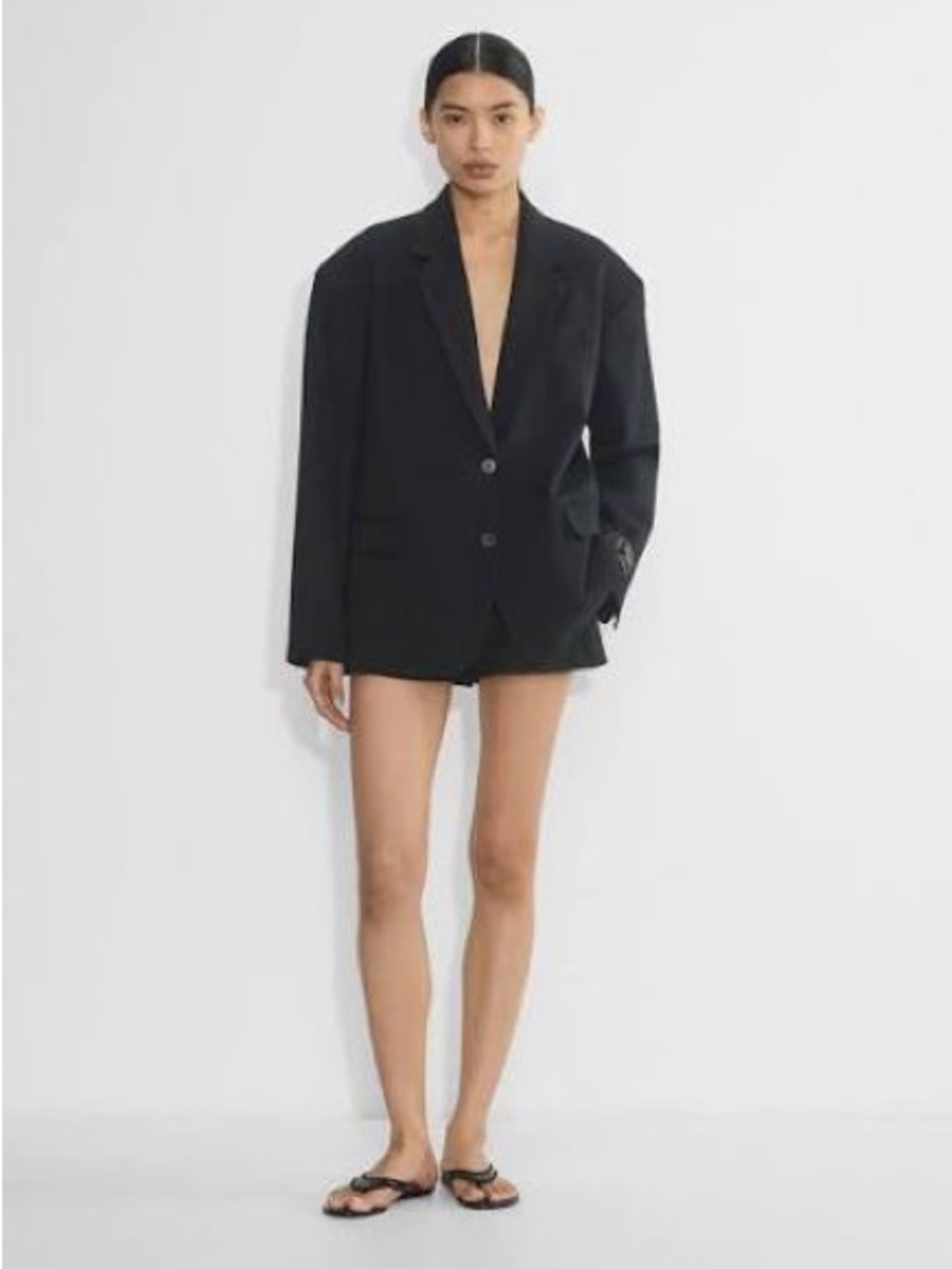 Babaton Oversized Black Blazer Jacket